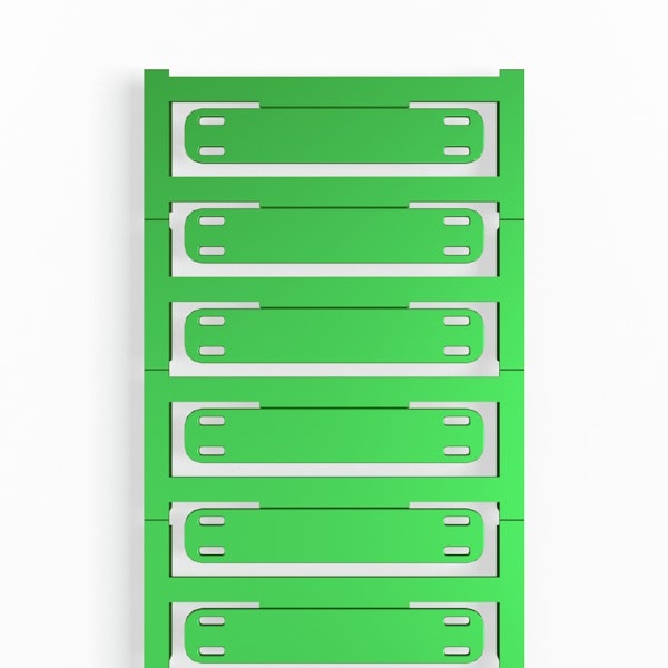 Weidmüller - SlimFix X, Repères de fils et de câbles, 7 - 40 mm, 60 x 11 mm, vert