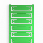 Weidmüller - SlimFix X, Repères de fils et de câbles, 7 - 40 mm, 60 x 11 mm, vert