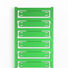 Weidmüller - SlimFix X, Repères de fils et de câbles, 7 - 40 mm, 60 x 11 mm, vert