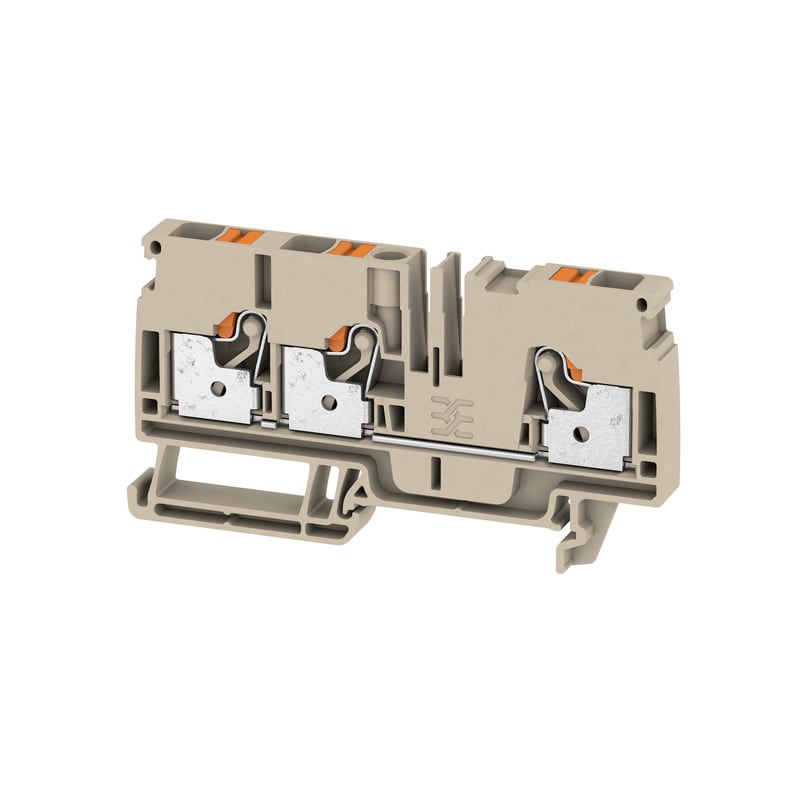Weidmüller - Borne, PUSH IN, 6 mm², 800 V, 41 A, Beige