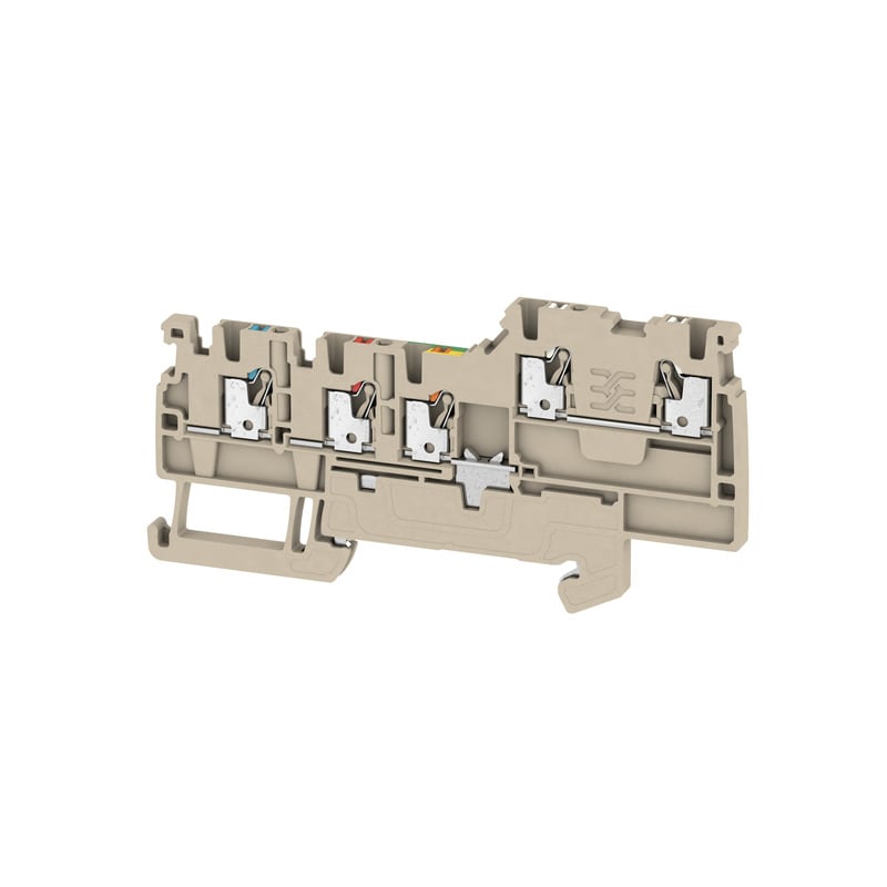 Weidmüller - Borne AIO22 , PUSH IN, 1.5 mm², 250 V, 13.5 A, Vert/Jaune