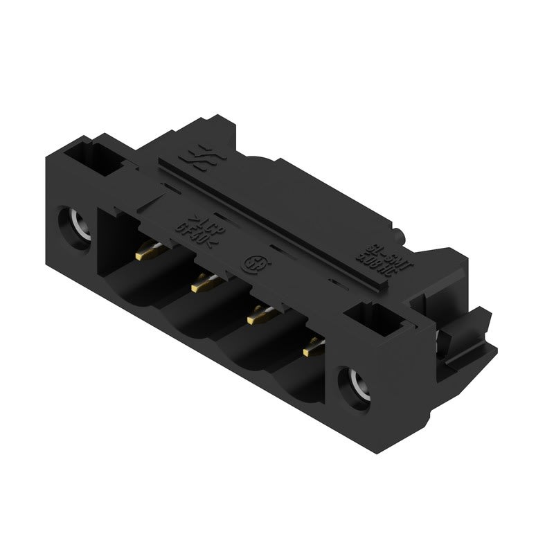 Weidmüller - SL-SMT 5.08HC/04/90LF 1.5 AU BK RL - Connecteurs pour CI pas < 5mm