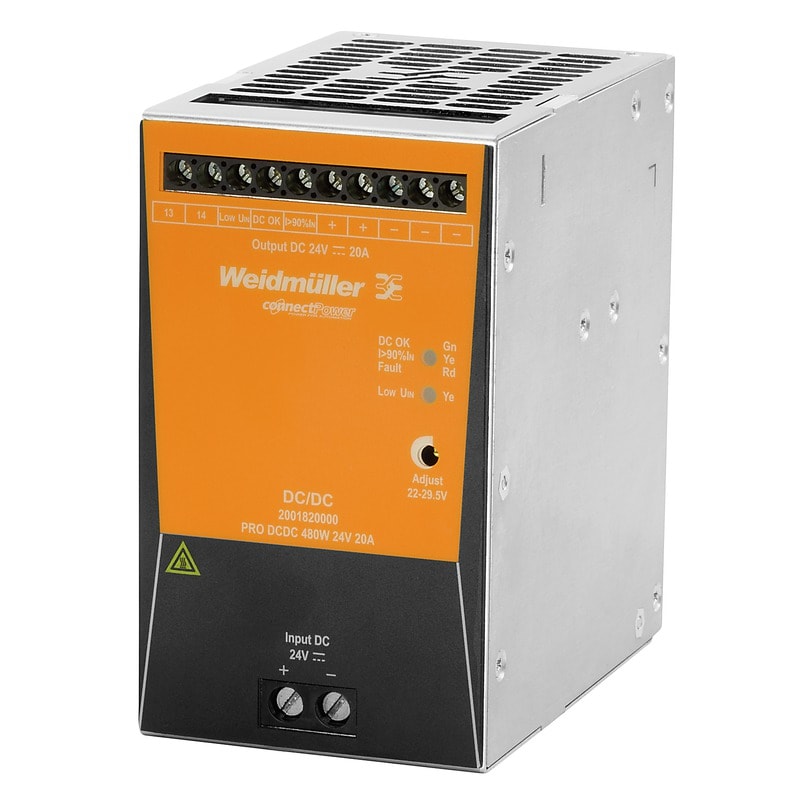 Weidmüller - Convertisseur PRO DCDC 480W 24V 20A