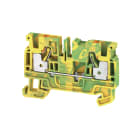 Weidmüller - Borne de mise à la terre, PUSH IN, 4 mm², Vert/jaune