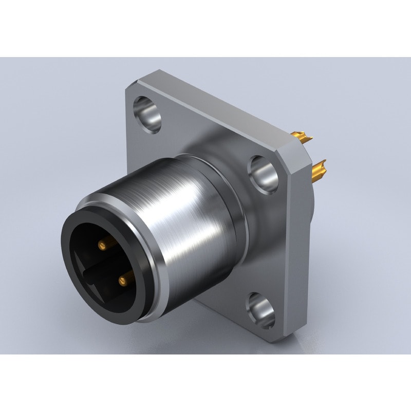 Weidmüller - Connecteur rond, intégré (sans câble), M12, Nombre de pôles: 4 Connecteur rond p