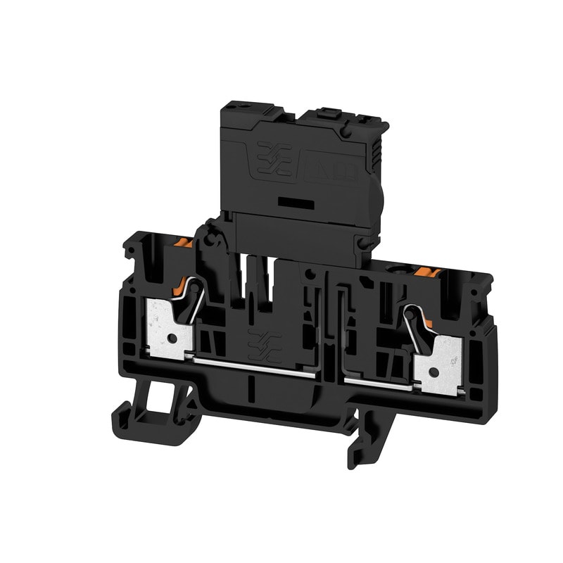 Weidmüller - Borne à fusible, PUSH IN, 4 mm², 400 V, 6.3 A, noir