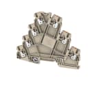 Weidmüller - Borne 3 étages, PUSH IN, Beige, 2.5 mm², 22 A, 690 V