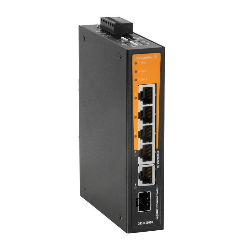 Weidmüller - Switch Full GE non administrable, BasicLine, 4xRJ45, 1xCombo