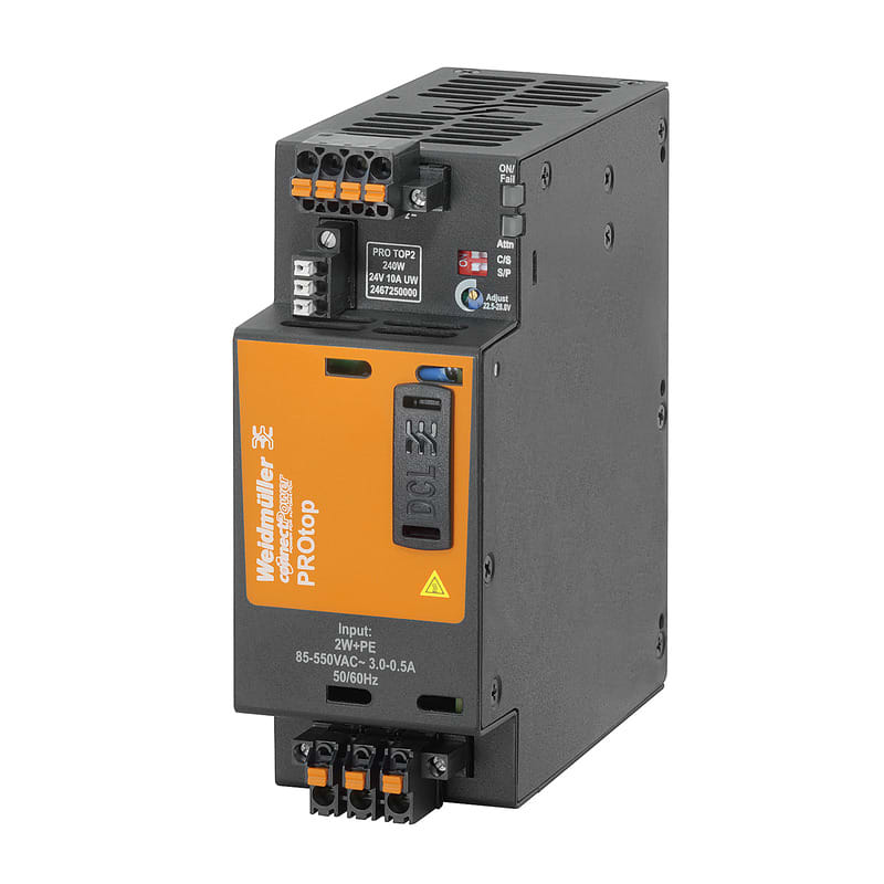 Weidmüller - Alimentation à découpage biphasée 230VAC / 24VDC avec 10A en sortie