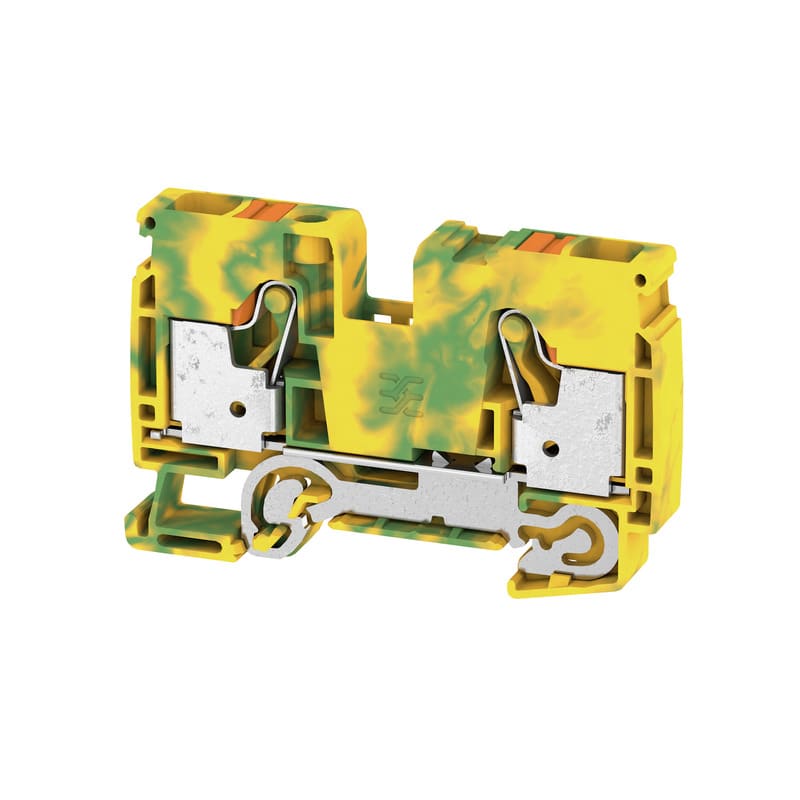 Weidmüller - Borne de mise à la terre, PUSH IN, 10 mm², Vert/jaune