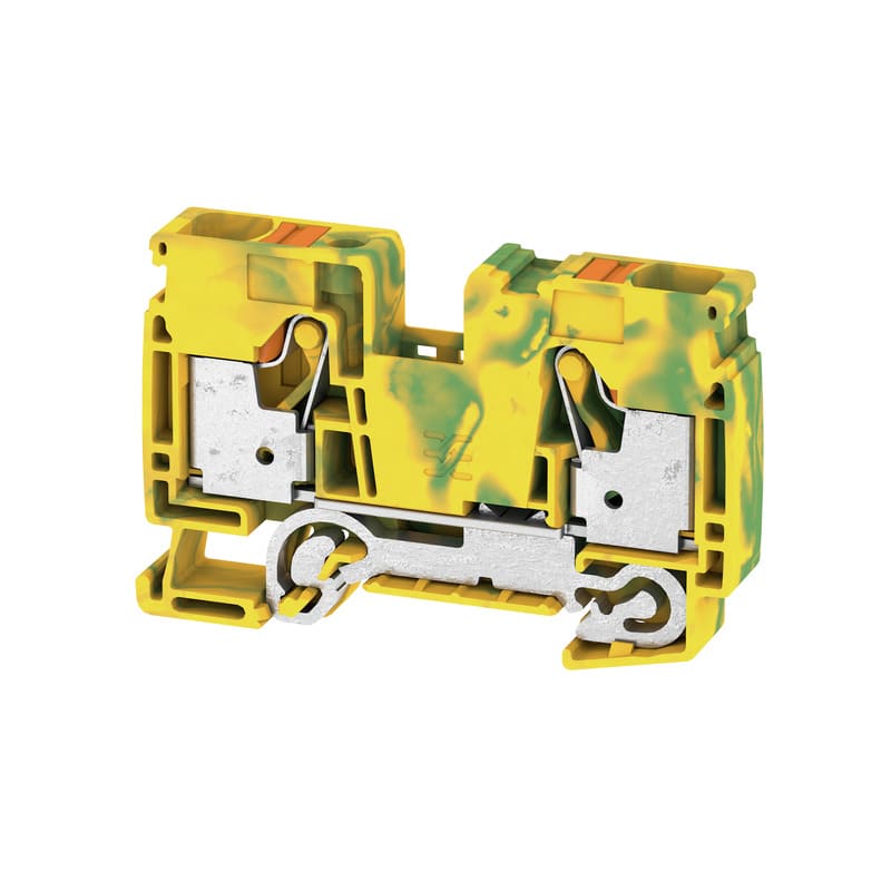 Weidmüller - Borne de mise à la terre, PUSH IN, 16 mm², 1000 V, Vert/jaune