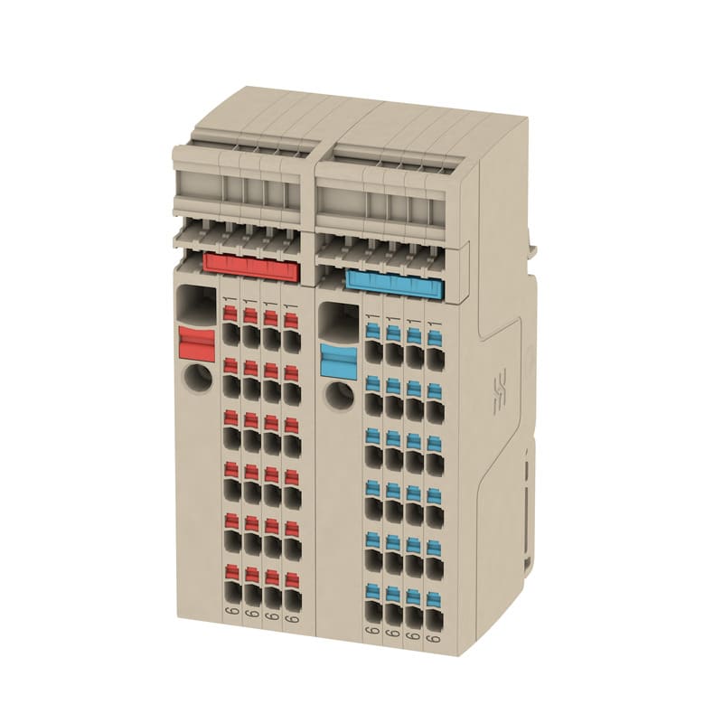 Weidmüller - Borne de distribution, PUSH IN, 6 mm², 500 V, 41 A, Beige