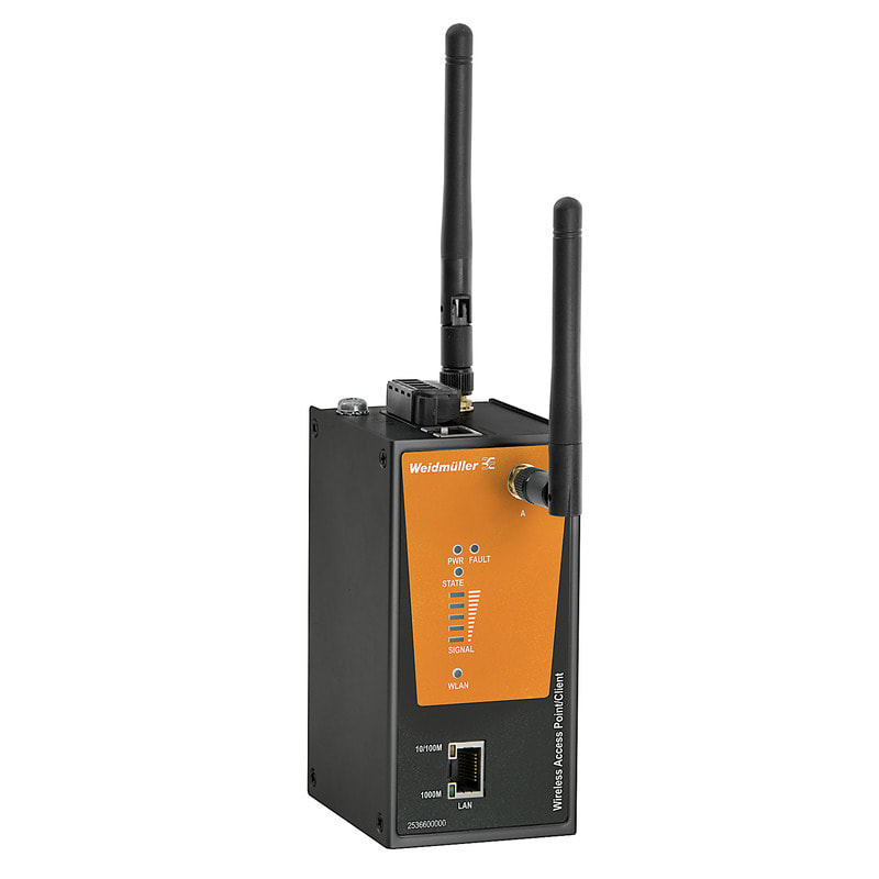 Weidmüller - WLAN Point d?accès / Bridge / Client, Fast roaming, DFS en bande 5Ghz, 1xRJ45
