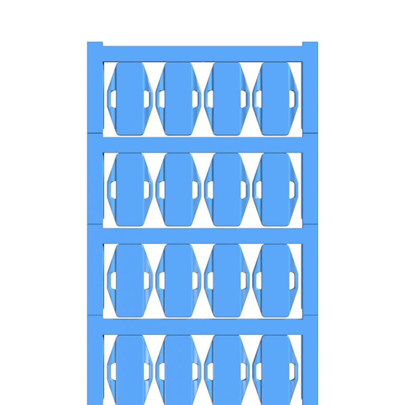 Weidmüller - Repères de fils et de câbles, 7 - 40 mm, 24 x 15 mm, bleu