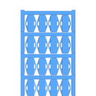 Weidmüller - Repères de fils et de câbles, 7 - 40 mm, 24 x 15 mm, bleu