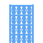Weidmüller - Repères de fils et de câbles, 7 - 40 mm, 24 x 15 mm, bleu