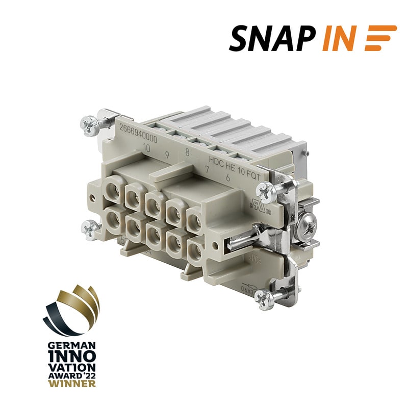 Weidmüller - HDC HE 10 N FQT - CIE Connecteurs industriels étanches