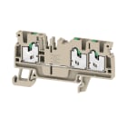 Weidmüller - Borne SNAP IN, Beige , 2.5 mm², 24 A, 800 V, 3 points de connexions