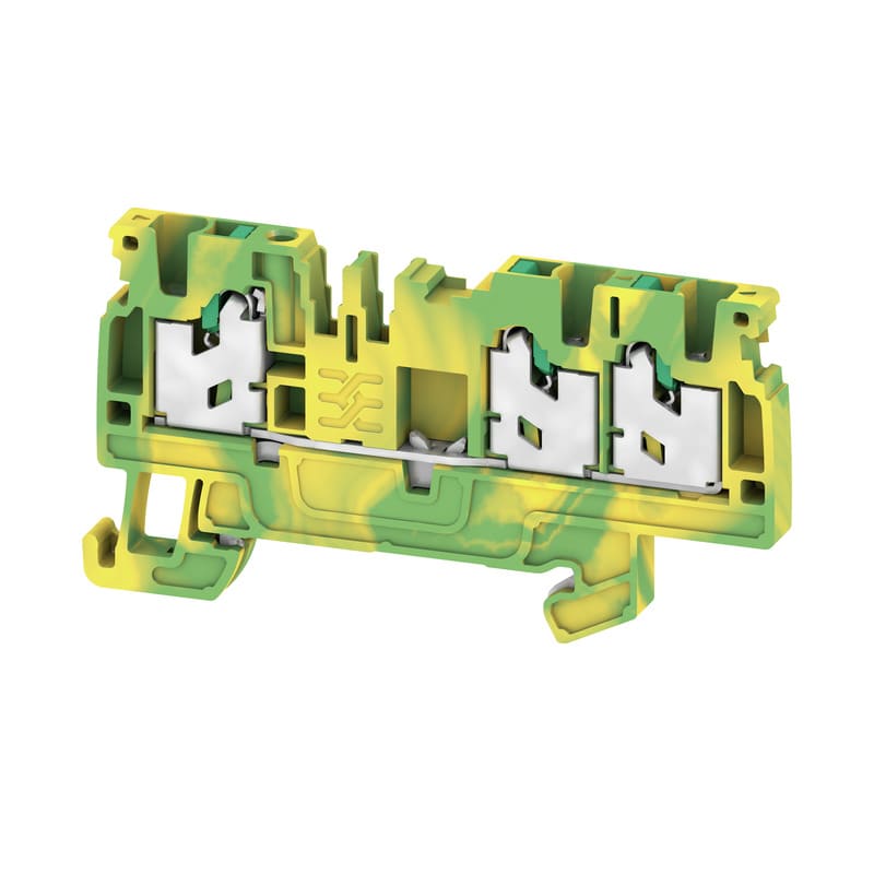 Weidmüller - Bloc de protection, SNAP IN, Vert/jaune, 2.5 mm², 800 V, 3 points de connexions