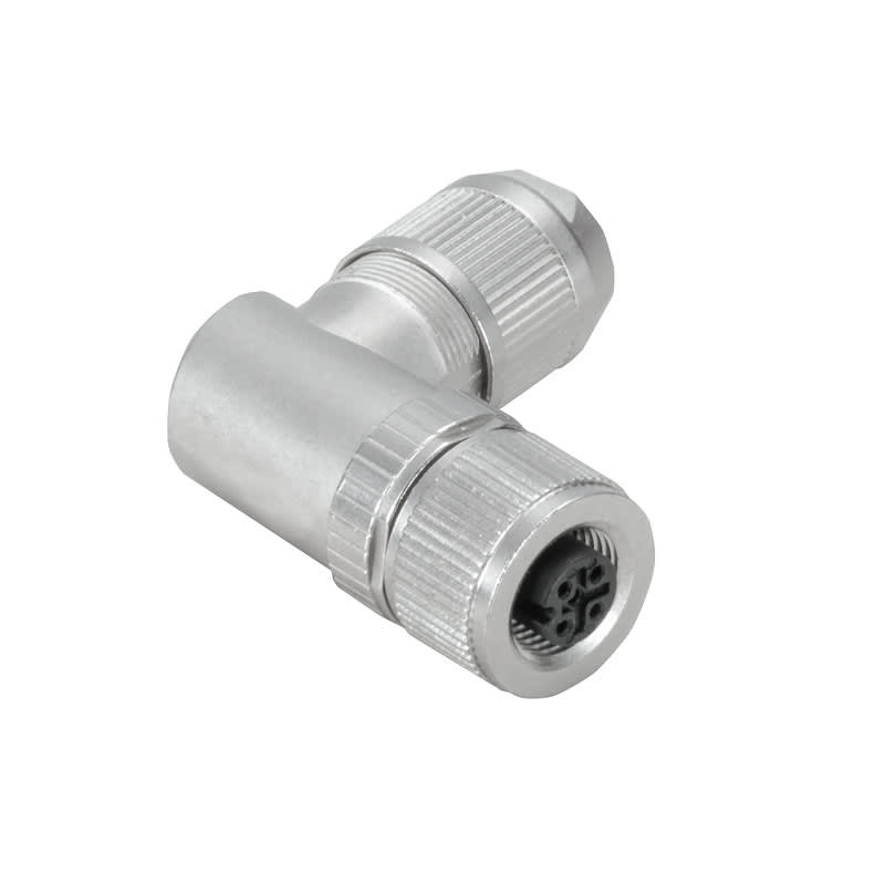 Weidmüller - Connecteur M12 - Femeile - Blindé - Coudé - 4 Pôles