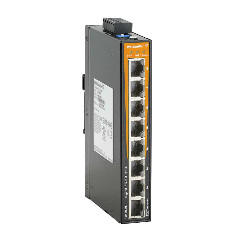 Weidmüller - Switch Full Gigabit Ethernet non administrable, EcoLine, 8xRJ45
