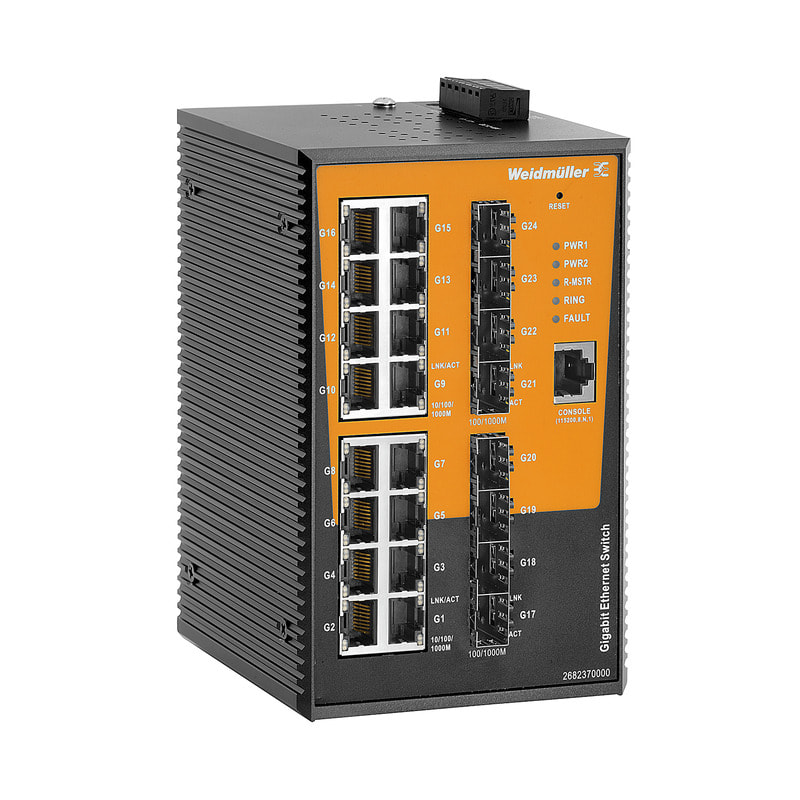 Weidmüller - Switch  Full GE administrable, AdvanceLine, PROFINET Classe B, 16xRJ45, 8xSFP