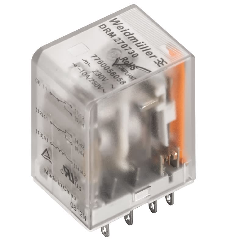 Weidmüller - DRM570524L - Relais & Opto-coupleurs Relais industriel miniature, 24 V AC, LED r
