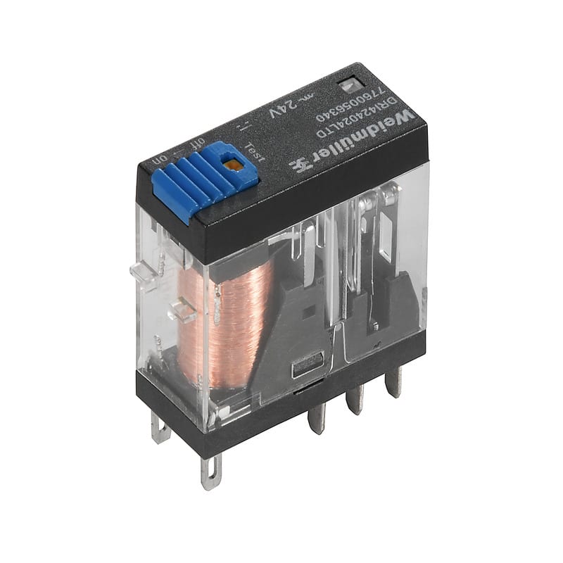 Weidmüller - Relais D-SERIES DRI, 24 V DC, 5 A, avec levier de forçage, sans embase