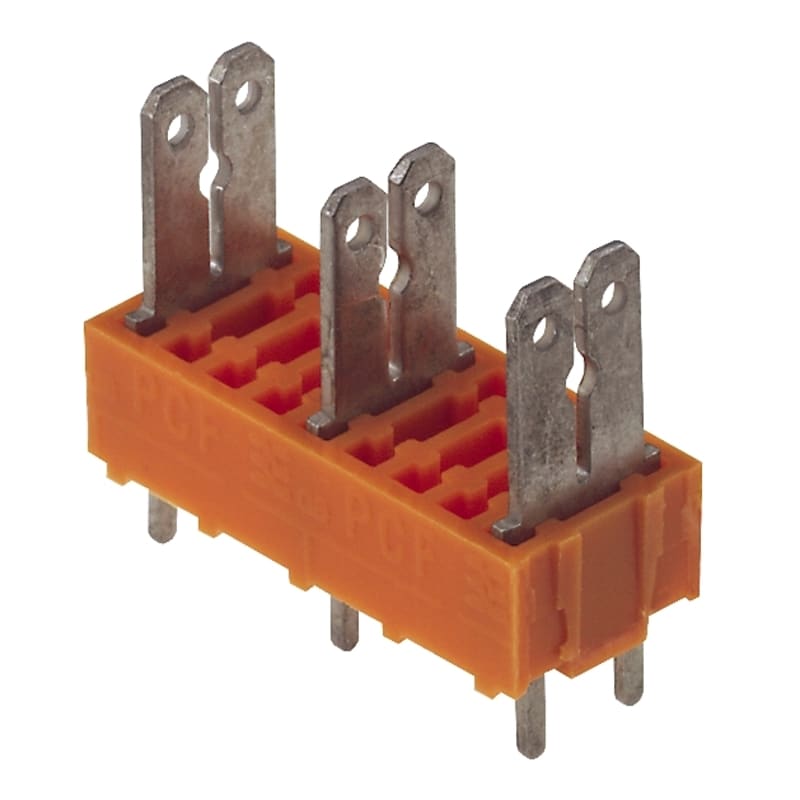 Weidmüller - PCF 10.00/03/180 3.5SN OR BX - Blocs de jonction pour CI pas > 10mm