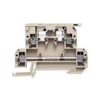 Weidmüller - Borne à fusible, Raccordement vissé, Beige, 4 mm², 6.3 A, 440 V, 2 étages, 4C
