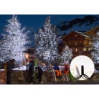 Blachere - Guirlande SPARK LIGHT®led+ -20m 160 led blanc pur-fixe-câble caoutchouc noir