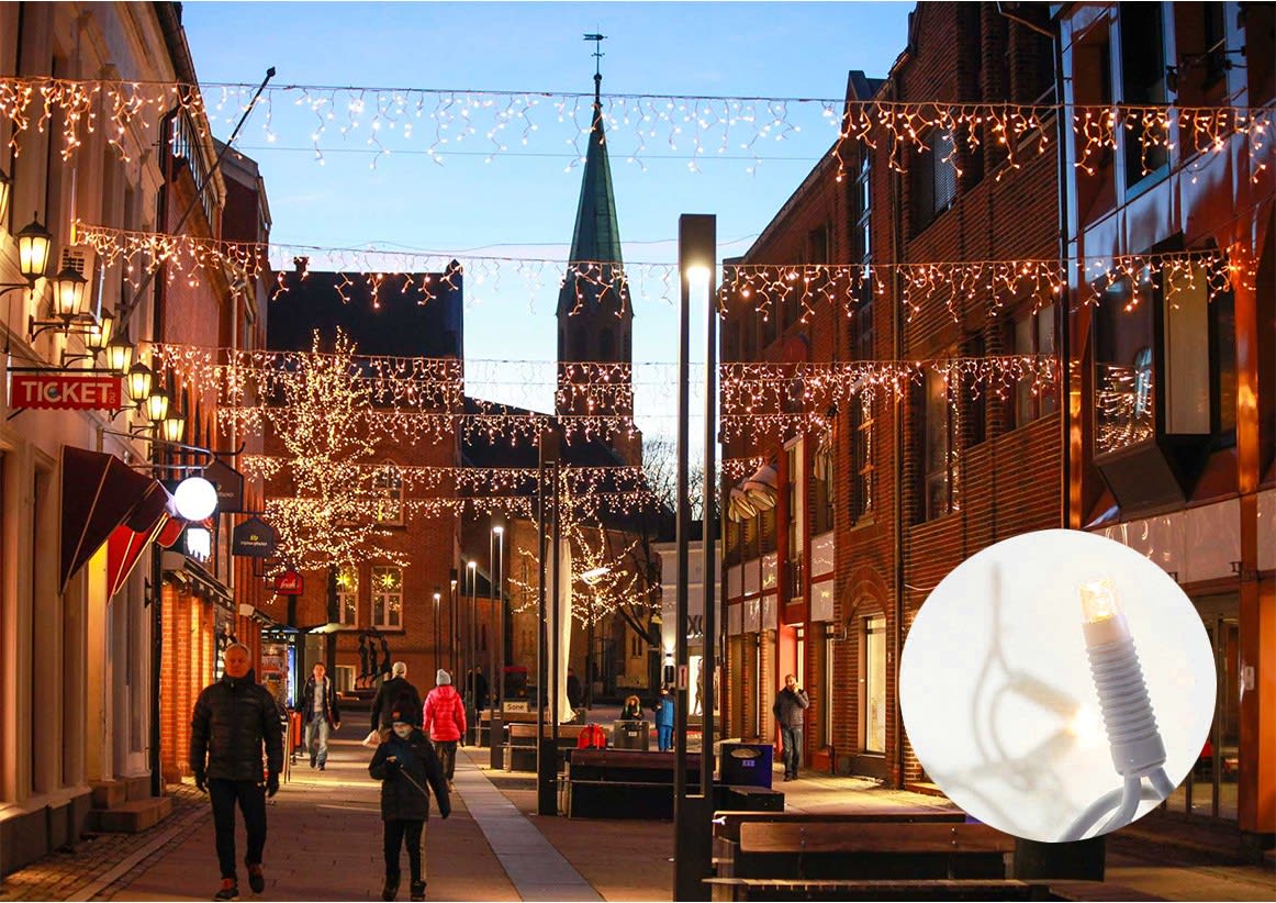 Blachere - STALACTIT LIGHT® led+ -230V-4,5m 180 led blanc chaud- Hauteur max: 0,8m-fixe