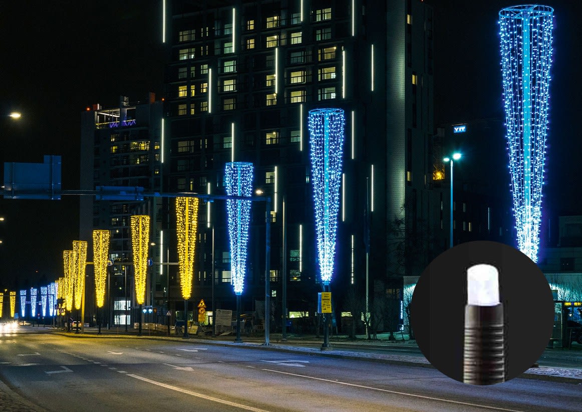 Blachere - Rideau led+ -230V-2m x 5m 540 led blanc pur