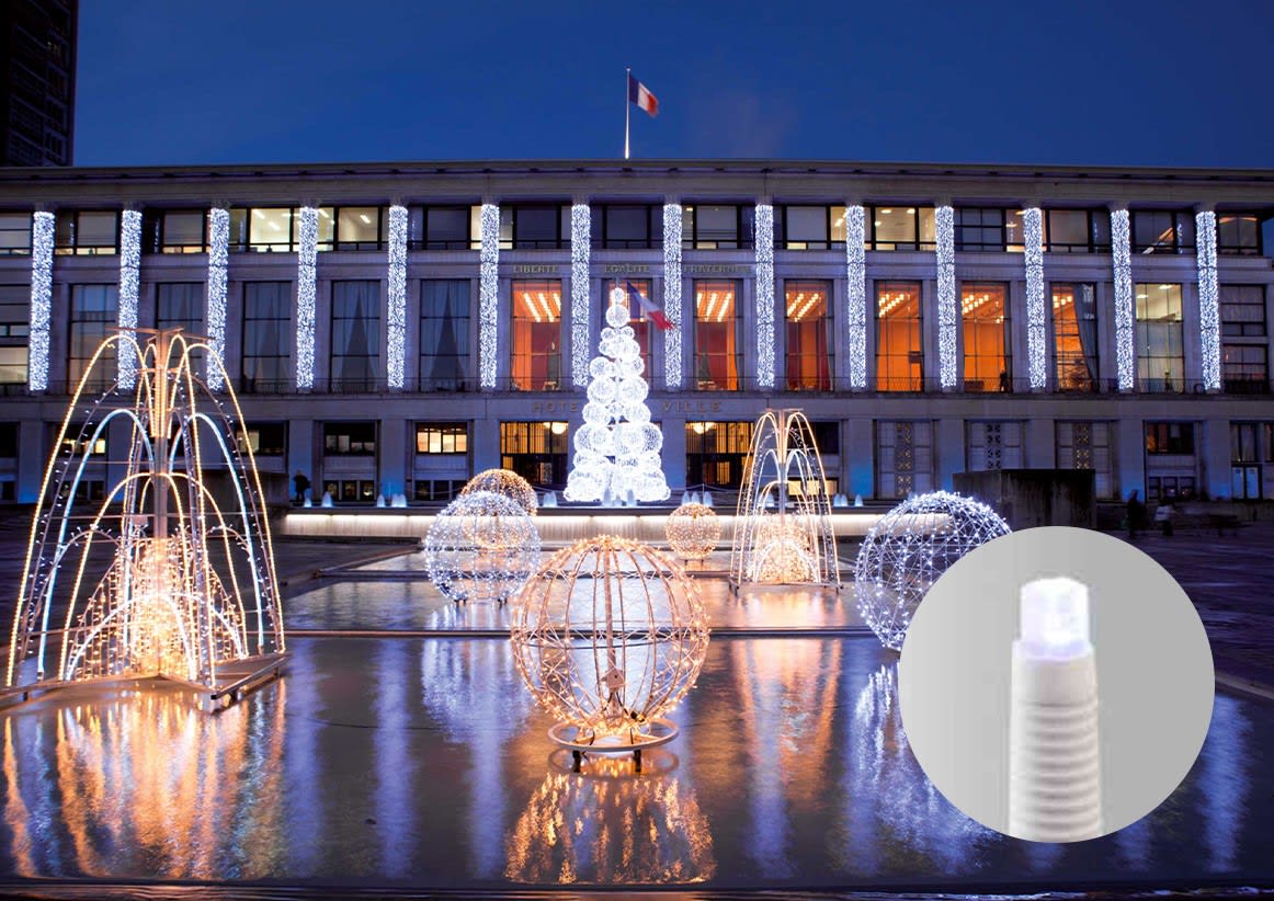 Blachere - Rideau led+ -230V-2m x 5m 540 led blanc pur