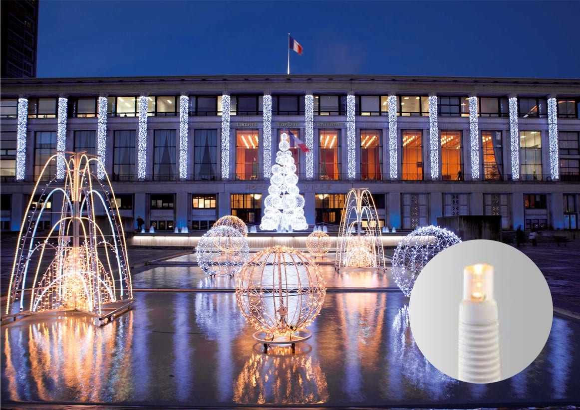 Blachere - Rideau led+ -230V-2m x 5m 540 led blanc chaud