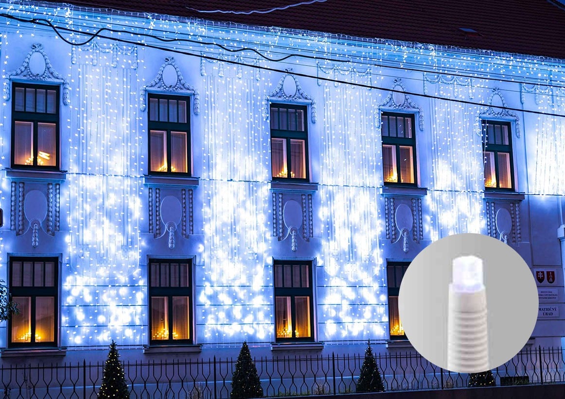 Blachere - Rideau led+ -230V-2m x 10m 1050 led blanc pur