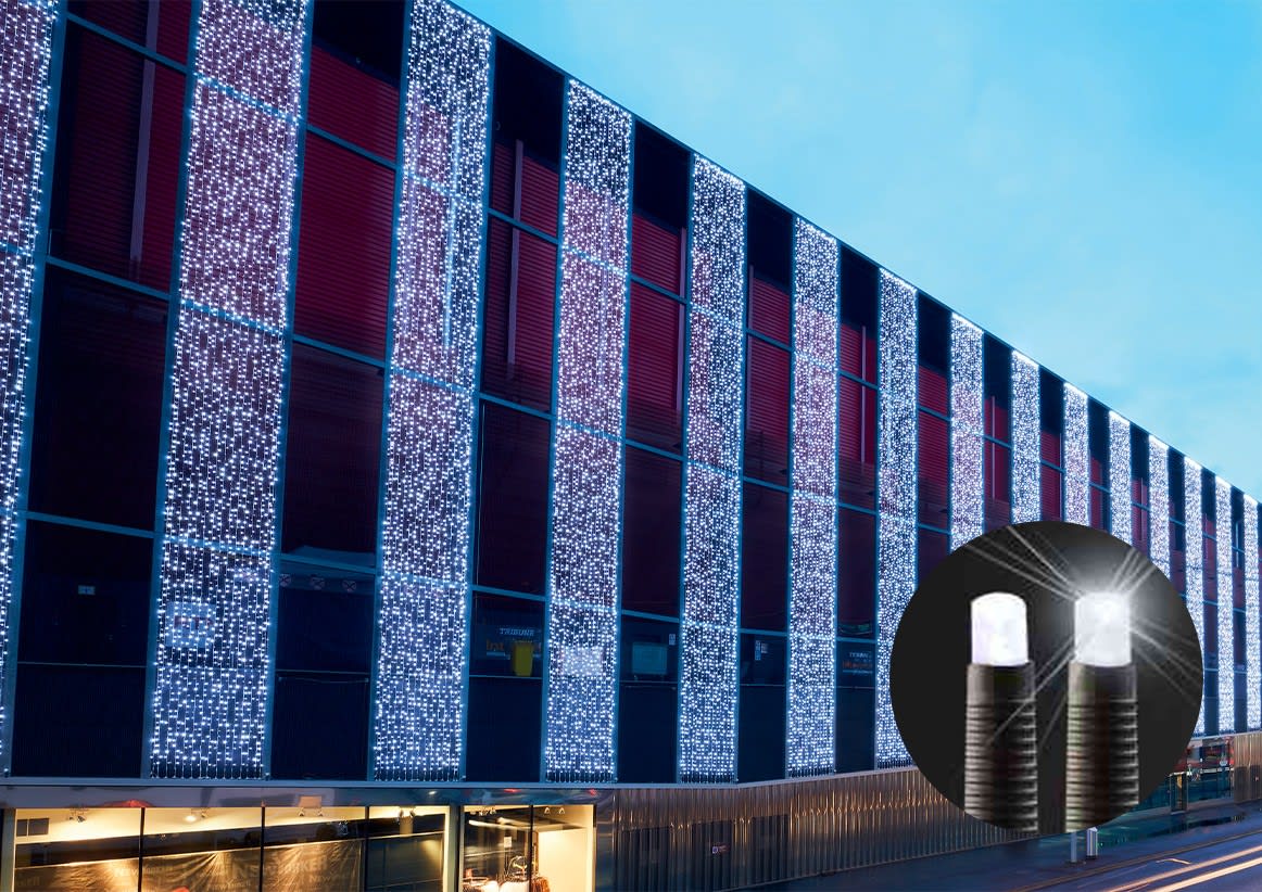 Blachere - Rideau JOYLIGHT® led+ et flash-230V-2x7m 510 led blanc pur et 240 slow flash