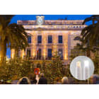 Blachere - Rideau led+ et flash-230V-2x7m 510 led blanc chaud et 240 slow flash