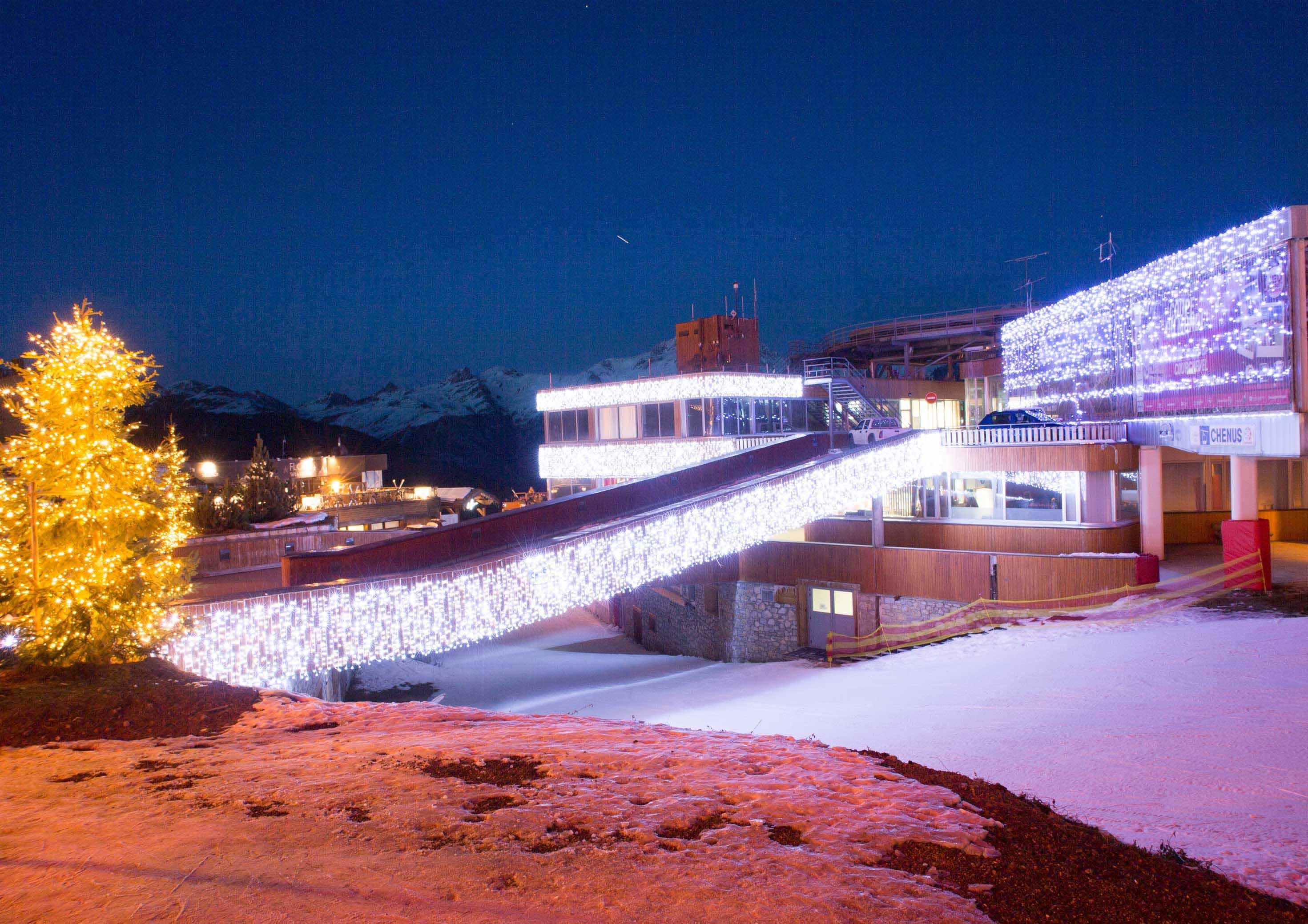 Blachere - Rideau led+ flash-230V-2x1,5m 150 led blanc pur et 60 slow flash