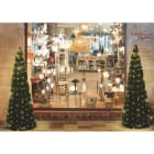 Blachere - Rideau micro led sur piles - H:1,50- 162 LED Blanc Chaud +18 LED Flash blanc Pur