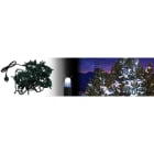 Blachere - Guirlande LED Blanc-230V-10m-câble vert 100 led blanc pur-fixe-câble caoutc vert