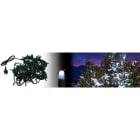 Blachere - Guirlande LED Blanc-230V-10m-câble vert 100 led blanc pur-fixe-câble caoutc vert