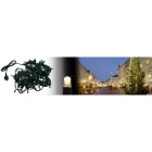 Blachere - Guirlande LED Blanc chaud-10m-câble vert 100 led blanc chaud