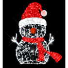 Blachere - Décor Scénette BONHOMME DE NEIGE avec écharpe - individuel avec trepied