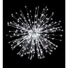 Blachere - Oursin ARGENT ø80cm - Blanc pur - 24V(O) 441 led blanc pur + 63 flash blanc pur