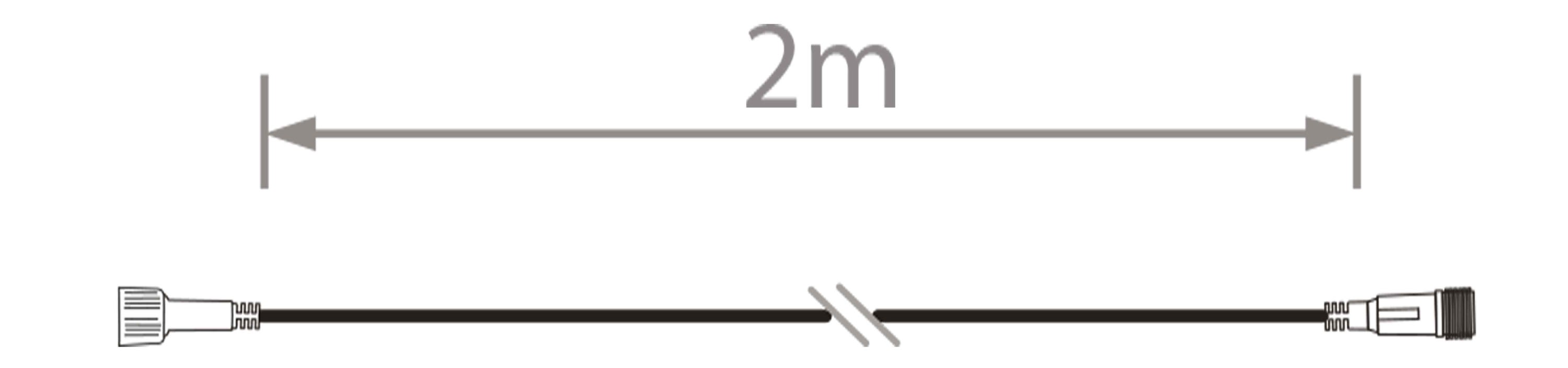 Blachere - Rallonge PVC 2m - Noir- 24V connecteurs Octoplus by Blachere 24V - l'unité