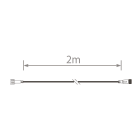 Blachere - Rallonge PVC 2m - Noir- 24V connecteurs Octoplus by Blachere 24V - l'unité