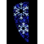 Blachere - Décor flocons bleu/blanc bioprint