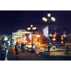 Blachere - Décor ASIA POTEAU FLOCON BLEU RECYPRINT LED