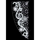 Blachere - Décor MILO POTEAU VEGETAL BLANC PUR RECYPRINT LED